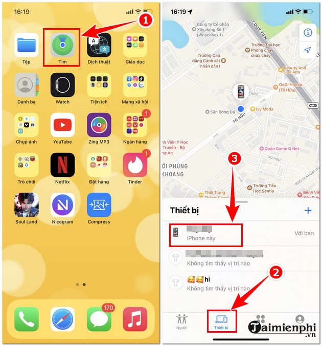 Dinh vi iphone qua icloud tren dien thoai thong minh - Sua chua dien thoai Minh Phat Mobile Bac Liêu 0979150456